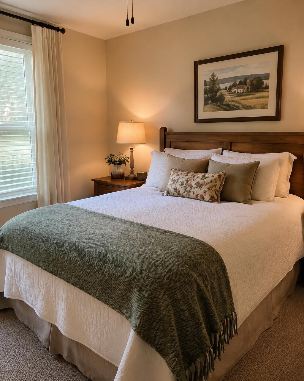 Comfortable, clean bedroom in a welcoming home